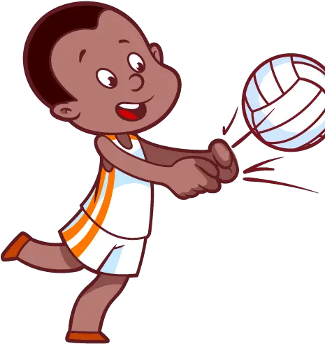 Download Hd Cartoon Volleyball Players Voleybol Clipart Kids Playing Volleyball Transparent Background Png Volleyball Clipart Transparent Background