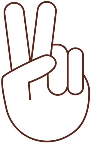 Peace Hand Sign Stroke Element Transparent Png U0026 Svg Transparent Peace Hand Sign Peace Hand Sign Png