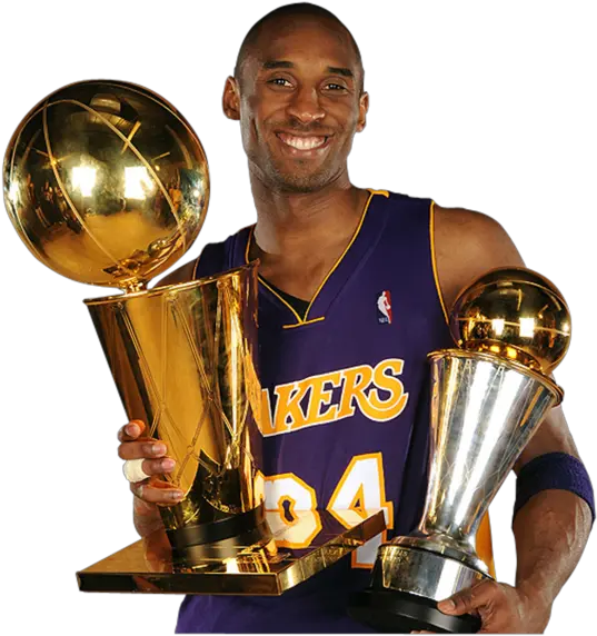 Download Hd Kobe Bryant 1100 Words You Need To Know Book Kobe Bryant Holding Trophies Png Kobe Bryant Png