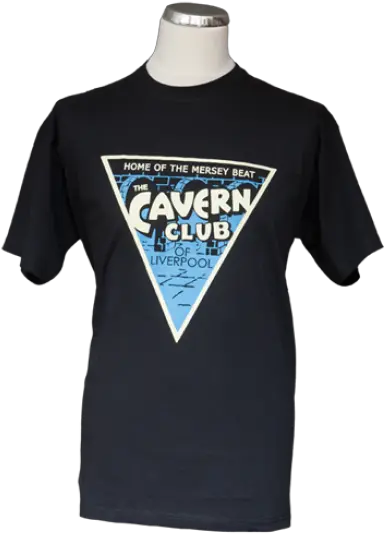 Menu0027s Cavern Club Triangle Logo T Shirt Unisex Png Blue Triangle Logo