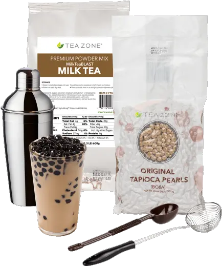 Tea Zone Boba Starter Kit Bubble Milk Tea Kit Png Bubble Tea Transparent