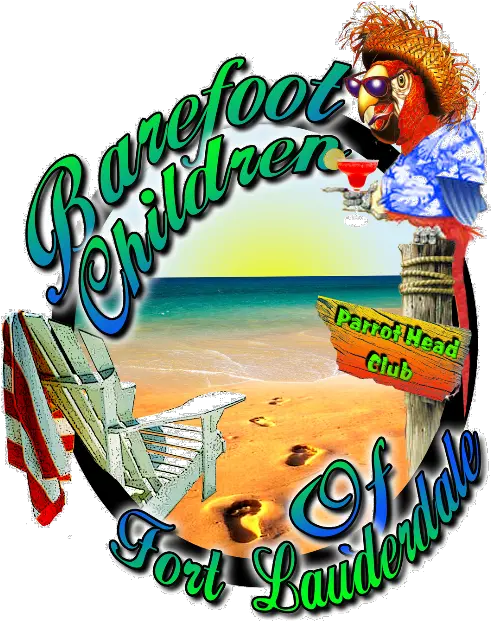 Barefoot Children Of Fort Lauderdale Parrothead Png Jimmy Buffett Logo