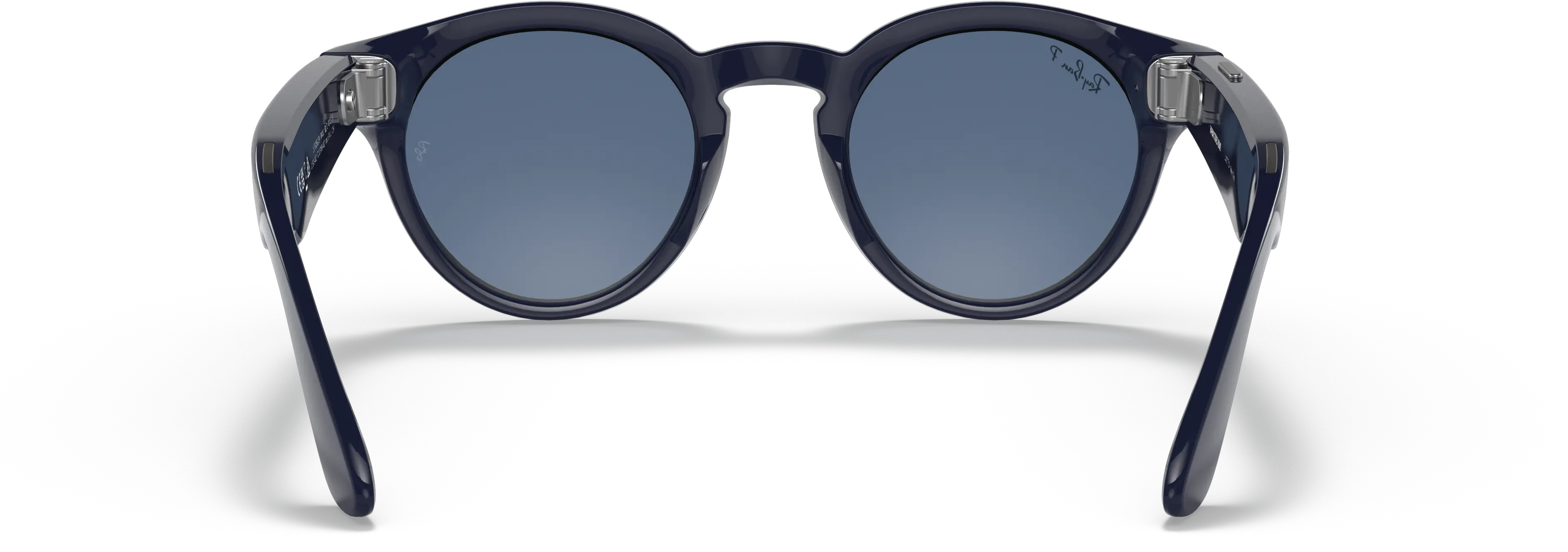Ray Ban Rw4003 Rayban Stories Round Dark Blue U0026 Blue Ray Ban Stories Round Png Rayban Icon Round