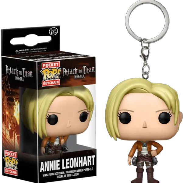 Funko Pocket Pop Keychain Attack On Titan Annie Pocket Pop Keychain Annie Png League Of Legends Annie Icon