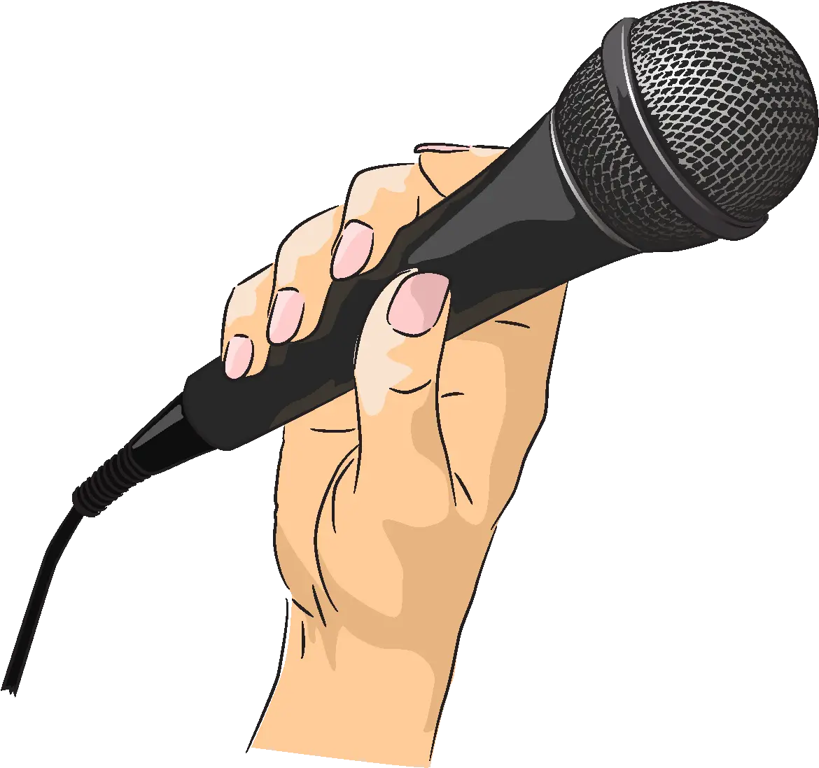 Vector Black Microphone Element Animada Imagen De Microfono Png Microfono Png