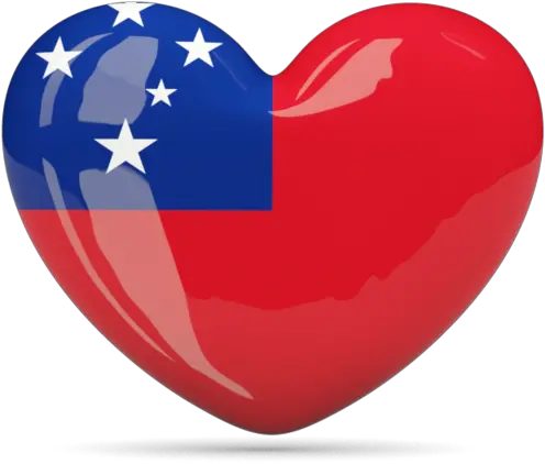 Heart Icon Illustration Of Flag Samoa Heart Trinidad And Tobago Flag Png Love Heart Icon