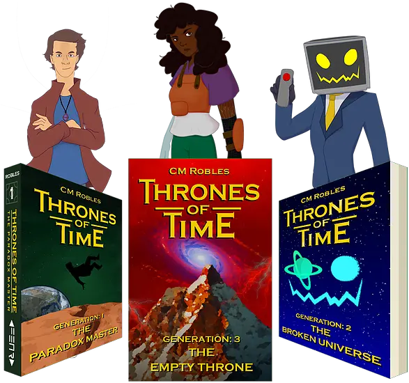 Book Trilogy Thrones Of Time Sci Fi Fantasy Vintage Advertisement Png Old Books Png