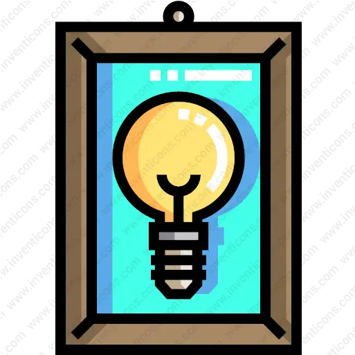 Download Miscellaneous Picture Frame Light Bulb Decorative Art Vector Icon Inventicons Emblem Png Decorative Frame Png