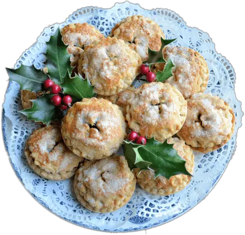 Plate Of Mince Pies For Christmas Peanut Butter Cookie Png Plate Of Cookies Png