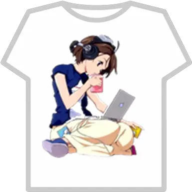 Anime Girlnobackground Roblox Anime Girl With Laptop Png Anime Girl Transparent Background