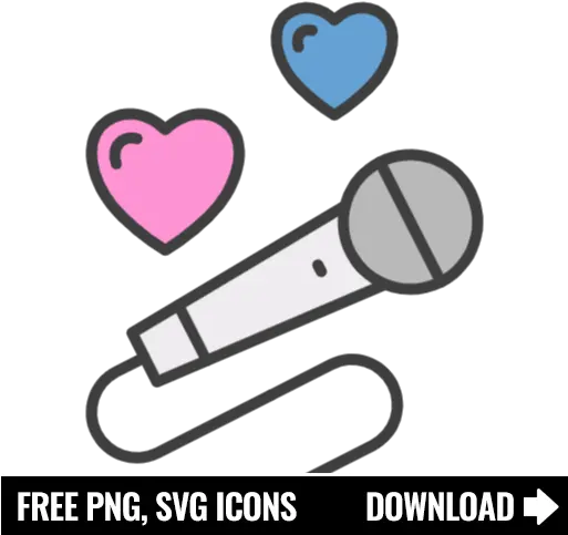 Free Karaoke Icon Symbol Png Svg Download Girly Icon Pack Keren