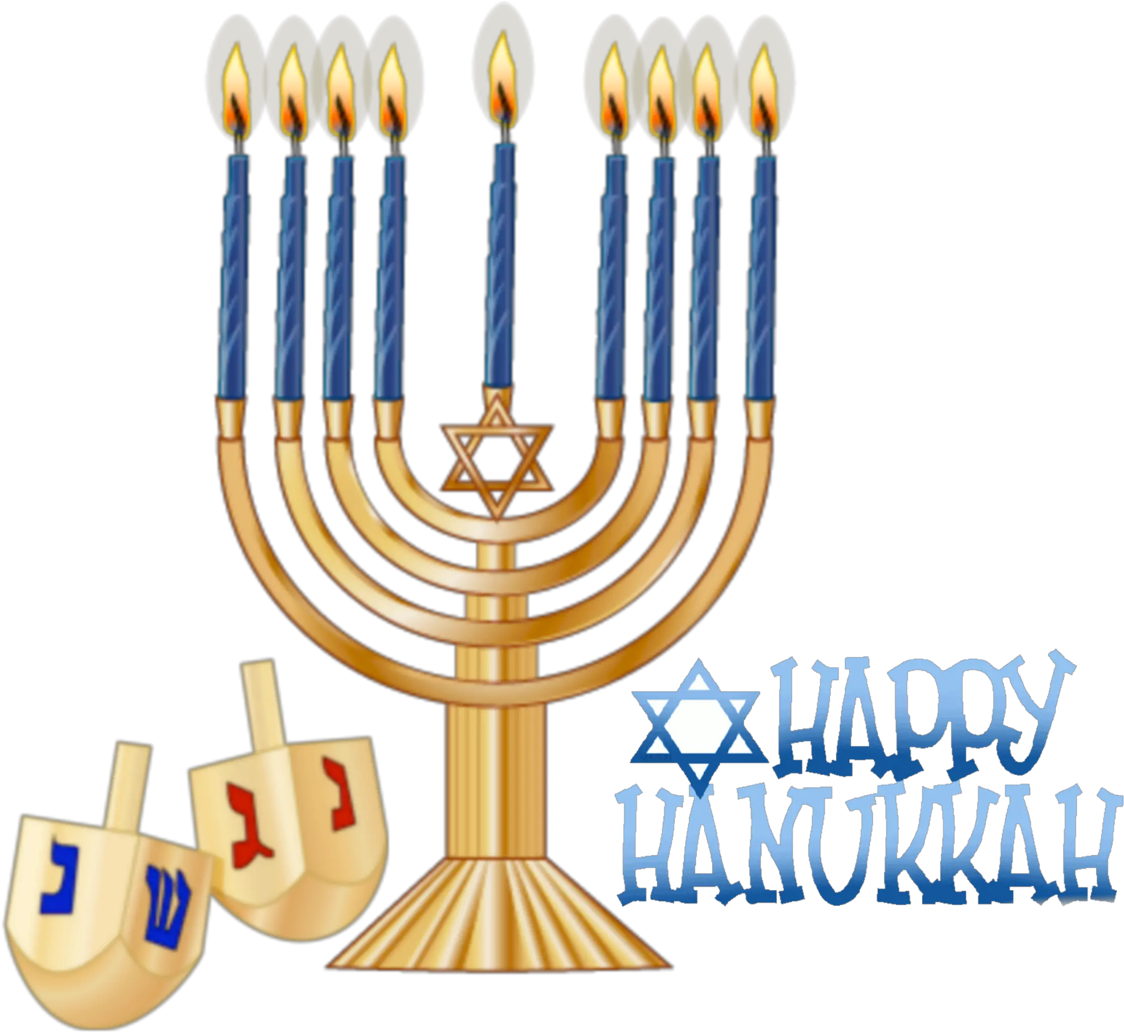 Happy Hanukkah Sticker Challenge Many Candles For Hanukkah Png Gold Menorah Icon