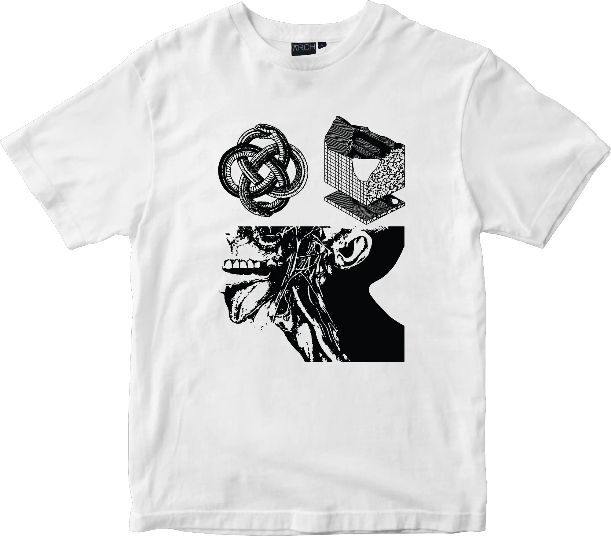 Ouroboros White Tee Cartoon Kids T Shirt Design Png Ouroboros Transparent