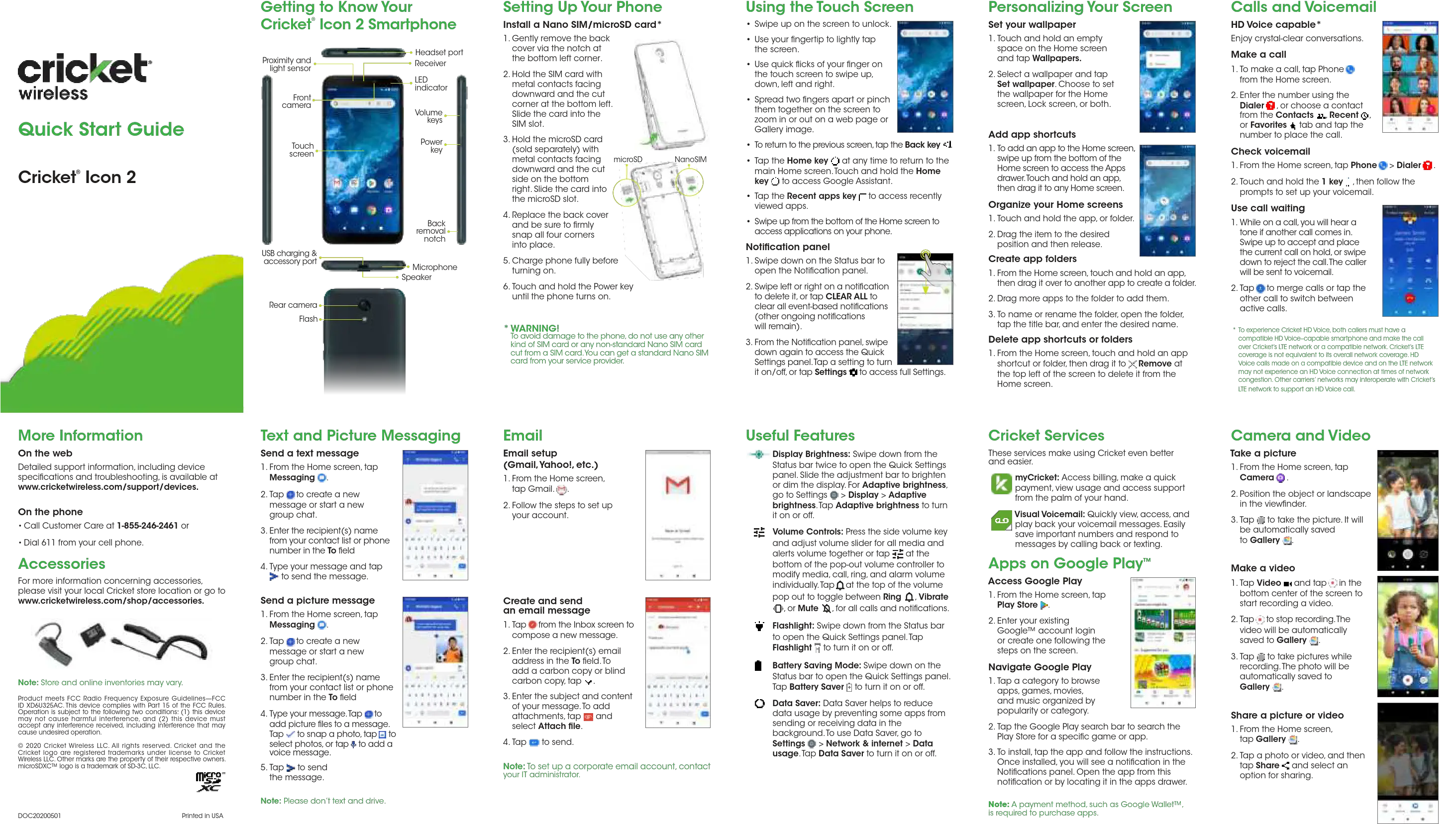 Cricket Icon 2 Smartphone User Guide Manuals Vertical Png Micro Sd Icon