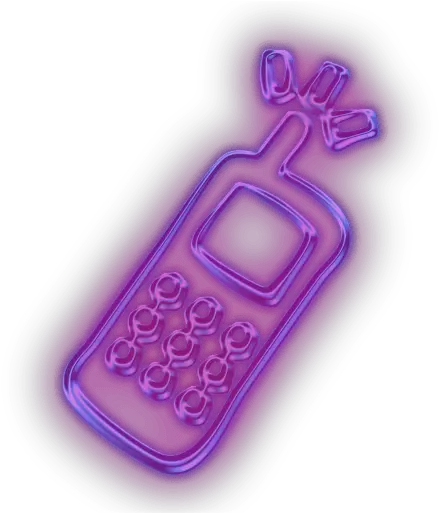 Free Purple Phone Cliparts Download Neon Purple Phone Logo Png Phone Logo Aesthetic png