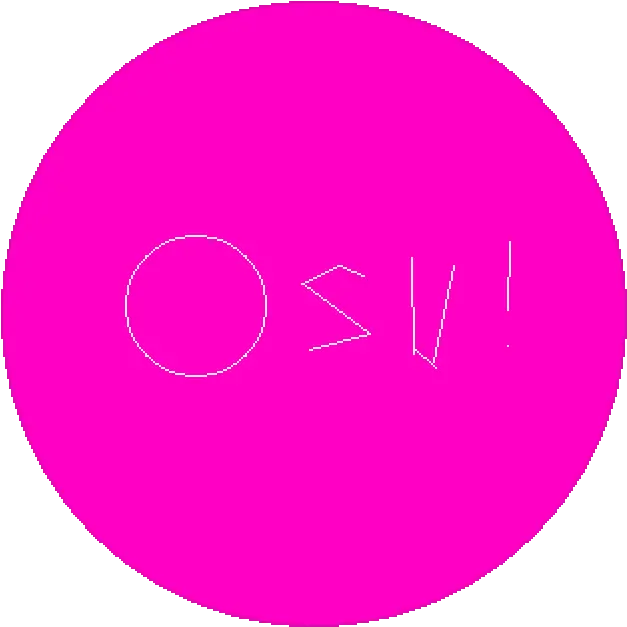 Pixilart Hoorible Osu Logo By Anonymous Dot Png Osu Logo Transparent