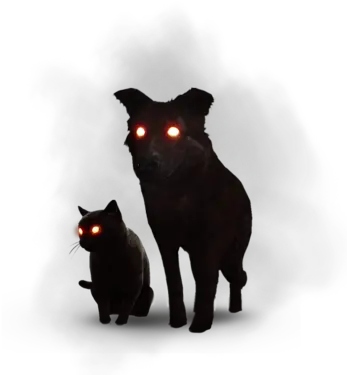 The Black Cat And Dog Witcher Wiki Fandom Black Cat And Dog The Witcher Png Black Dog Png
