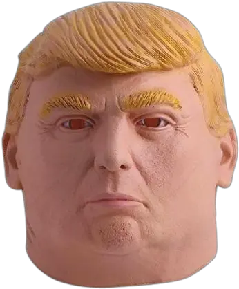 Donald Trump American Us President Latex Mask For Party And Halo Ween Adult Size Figurine Png Trump Wig Png