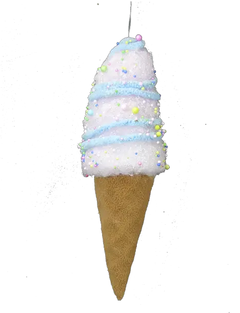 12 Ice Cream Cone Christmas Ornament Pink Blue Png Transparent