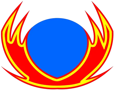 Vector Clip Art Of Flames Around Blue Sun Sign Public Lambang Nyala Api Kiri Kanan Png Photo Icon Blue Flame