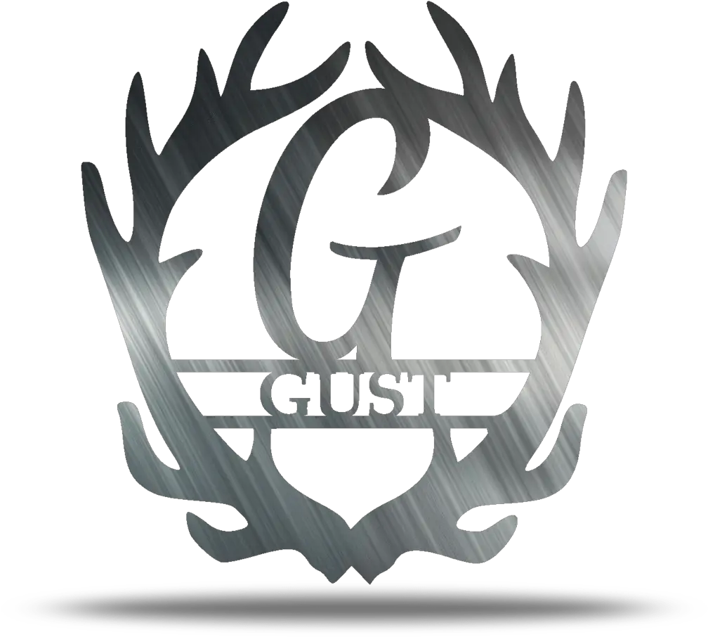 Antler Initial Name Customizable Antler Monogram Svg Png Antler Png