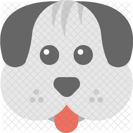 Dog Emoji Icon Of Flat Style Cartoon Png Dog Emoji Png