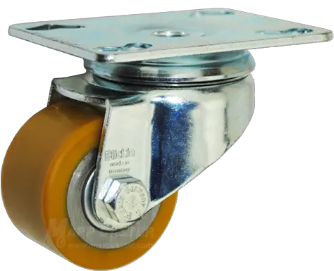 50mm X 33mm Polyurethane Wheel Swivel Caster 330 Lbs Capacity Flange Png Icon Poly