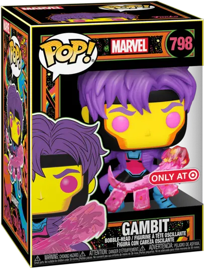 New Black Light Funkos And Accessories Arrive Gambit Blacklight Funko Png Icon Variant Salvo