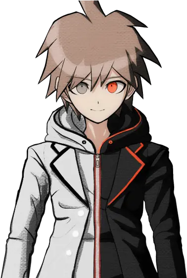 Multi Media Kin Aid Naegi With A Monokuma Themed Jacket Png