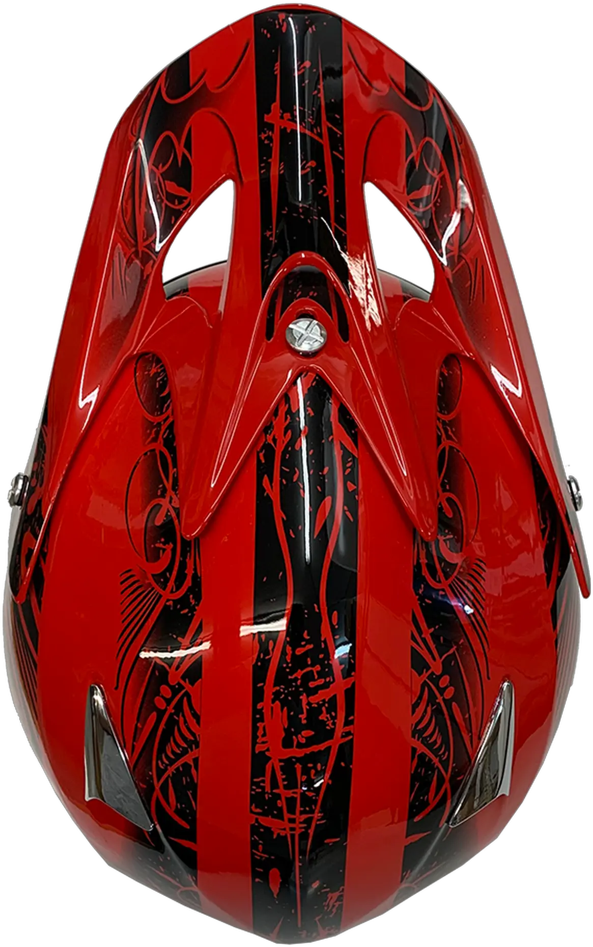 Off Road Adult Red Splatter Helmet With Black Motocross Goggles Png Dirt