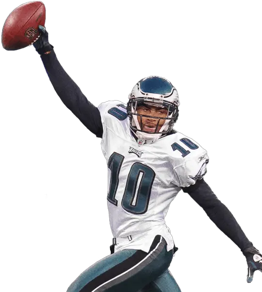 Nfl 100 Nflcom Desean Jackson Transparent Background Png Eagles Helmet Png