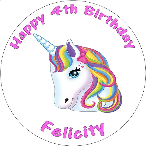 Birthday Cake Topper Illustration Png Unicorn Head Png