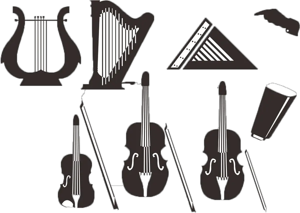 Musical Instrument Silhouette Music Instruments Silhouette Png Instruments Png