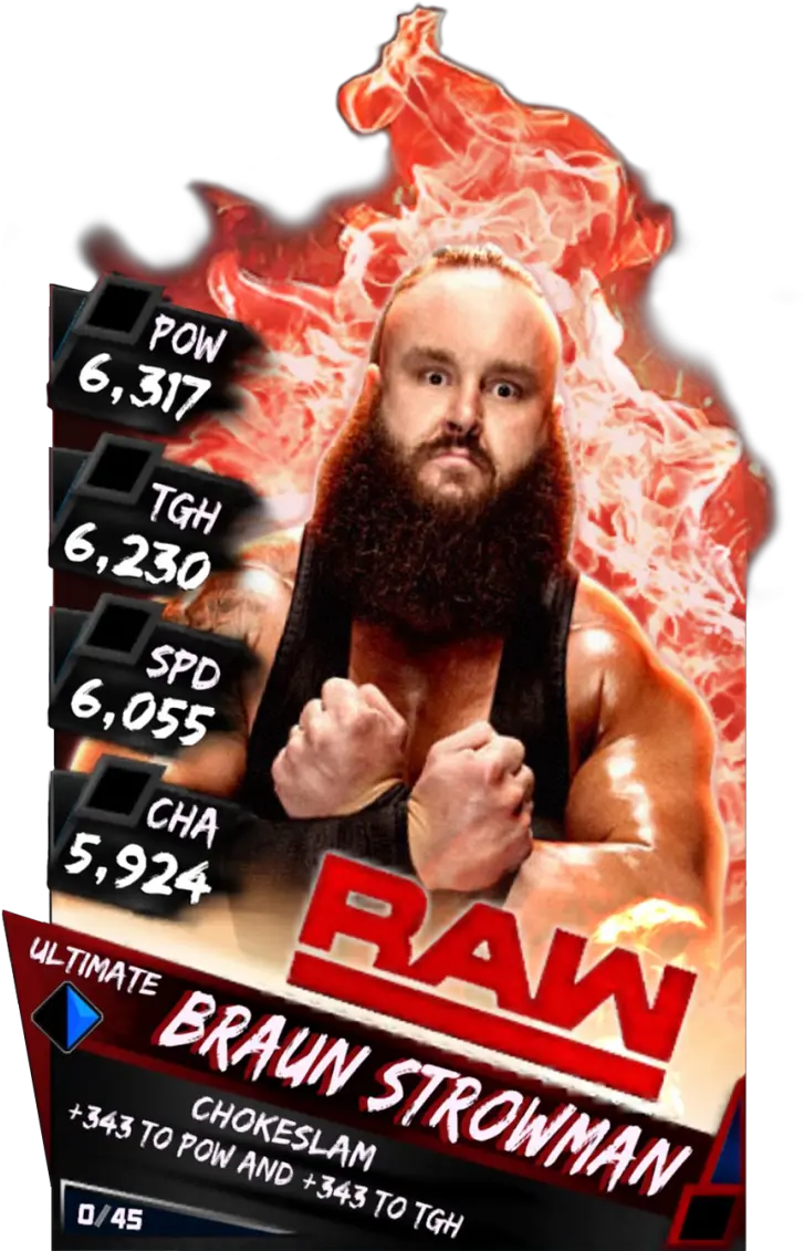 Download Wrestlemania Supercard Braunstrowman R10 Summerslam The Undertaker Png Braun Strowman Png
