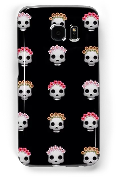Flower Crown Skull Emoji By Emmawa Iphone Png Skull Emoji Transparent