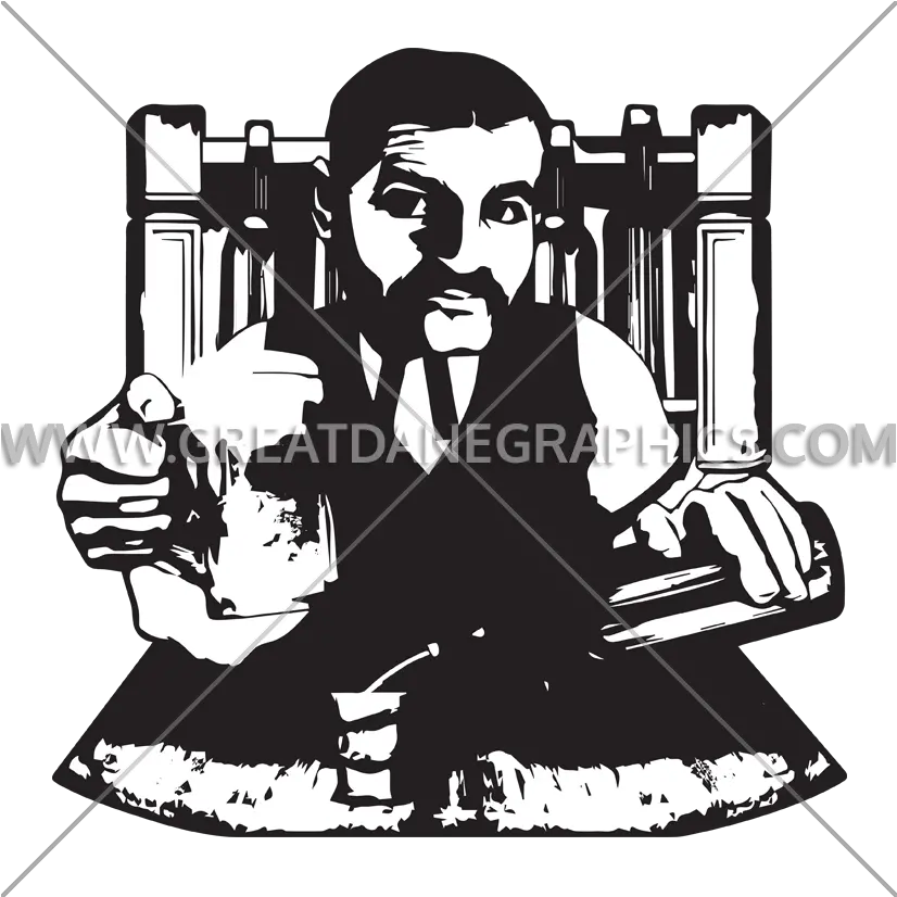 Vintage Bartender Production Ready Artwork For T Shirt Illustration Png Bartender Png