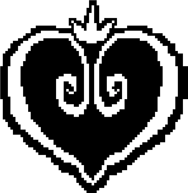 Pixel Art Kingdom Hearts Kingdomhearts Emblem Png Kingdom Hearts Logo Transparent