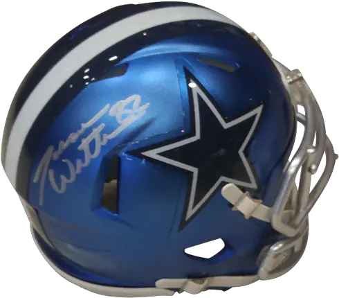 Jason Witten Autographed Dallas Cowboys Blaze Alternate Mini Helmet Witten Holo Dallas Cowboys Png Cowboys Helmet Png