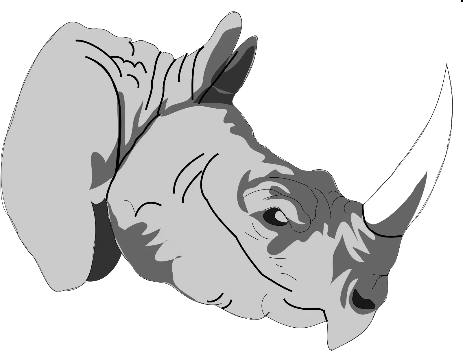 Rhinoceros 3d Animal Png One Horn Rhino Logo Rhino Png