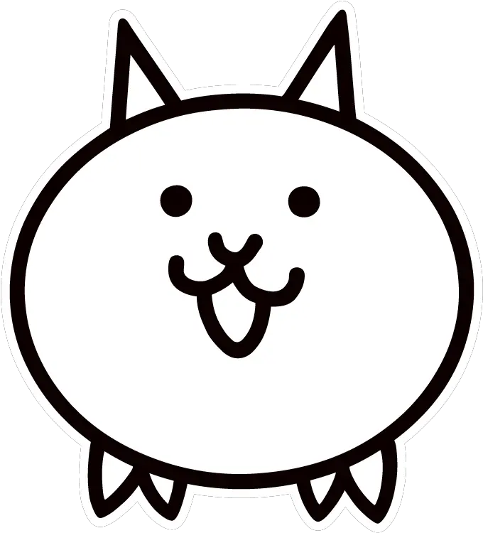 The World Of Battle Cats Ponos Battle Cats Cat Png Cat Lineart Transparent png