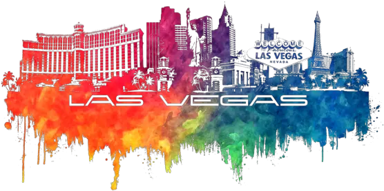 Las Vegas Skyline City Color Fleece Las Vegas Skyline Art Png Las Vegas Skyline Png