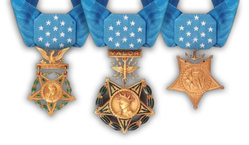 Download Hd Major General Douglas O World War 2 Medal Of Honor Air Force Png Medal Of Honor Png