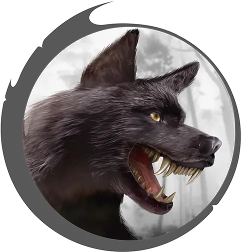 Download Hud Avatar Black Wolf Wolf Online Simulator Wolves Png Black Wolf Png