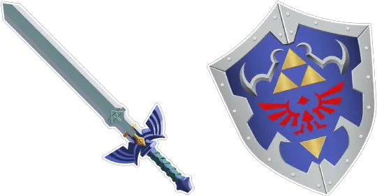 The Legend Of Zelda Master Sword And Hylian Shield Cursor Legend Of Zelda Sword Png Sword Logo