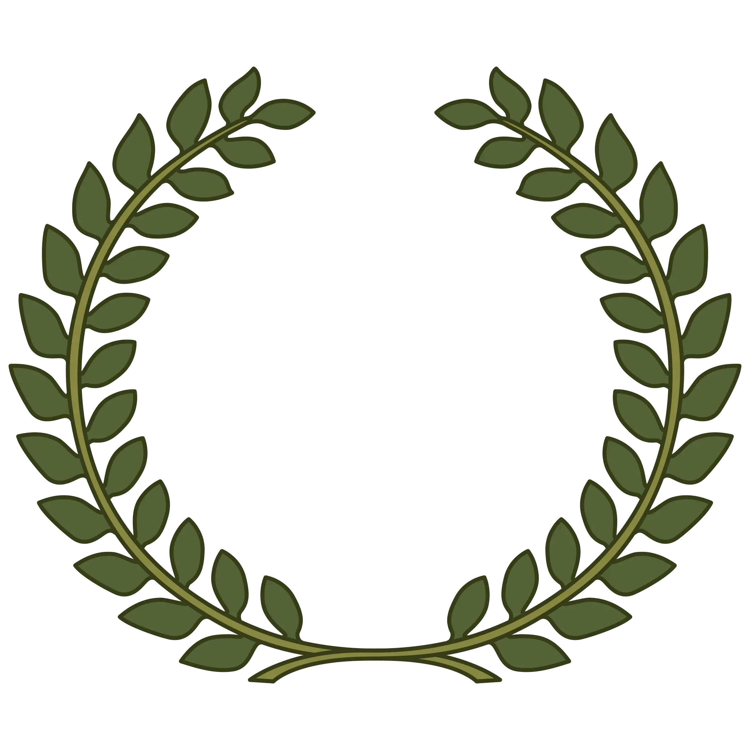 Laurel Leaf Border Png 2 Image Round Leaf Logo Png Leaf Border Png png
