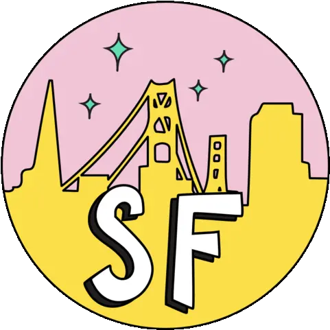 San Francisco Sf Sticker San Francisco Sf Golden Gate Sf Gif Png Bay Bridge Icon