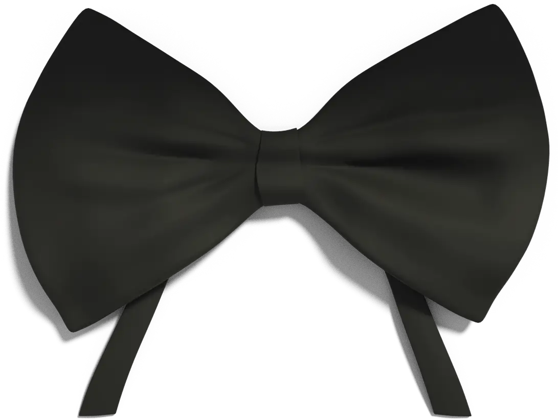 White Ribbon Bow Png Bow Tie Satin 3279726 Vippng Satin White Bow Png