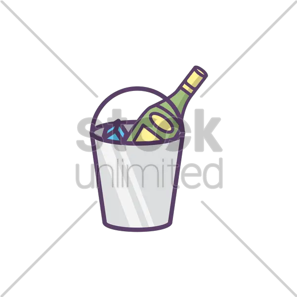 Champagne Clipart Ice Png Wine Bottle Beer Bucket Png