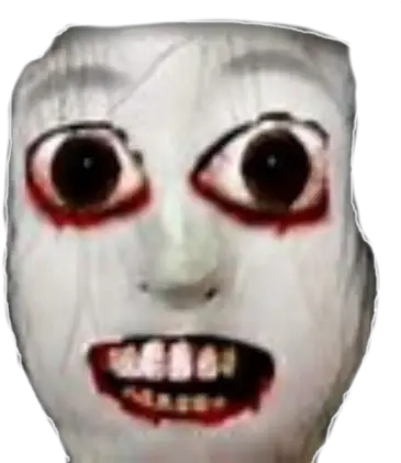 Scary Face Transparent Version Roblox Scary Roblox Decal Png Horror Transparent