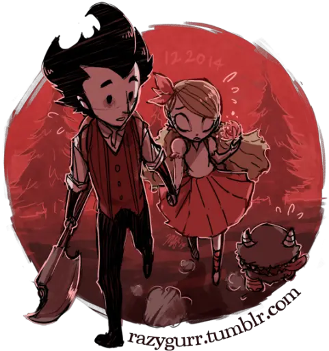 Donu0027t Starve Don T Starve Wilson Y Wendy Png Teen Titans Folder Icon